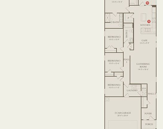 Afton Floor Plan, Quick Move-In Home, Floor 1