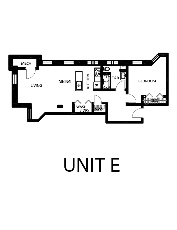Floor plan One Bedroom