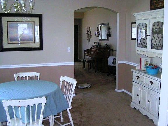 Dining-repainted solid light color