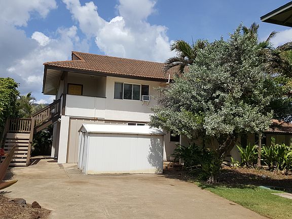 Driveway and storage shed