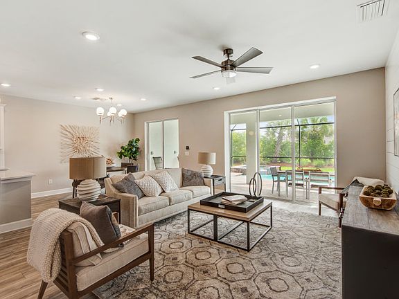 Gathering Room with sliding glass door to Lanai