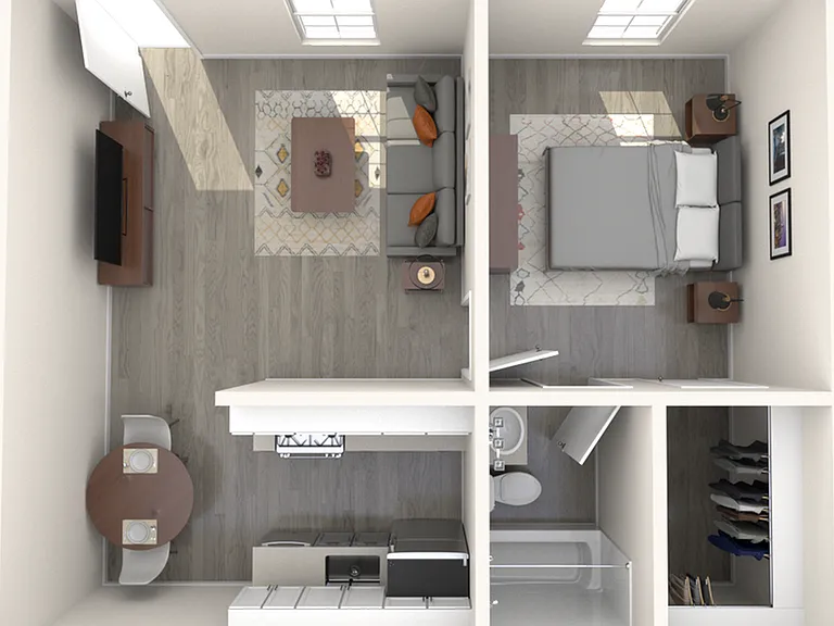 1 Bedroom | 1 Bathroom | 550 Sq Ft 1 Bedroom | 1 Bathroom | 550 Sq Ft
