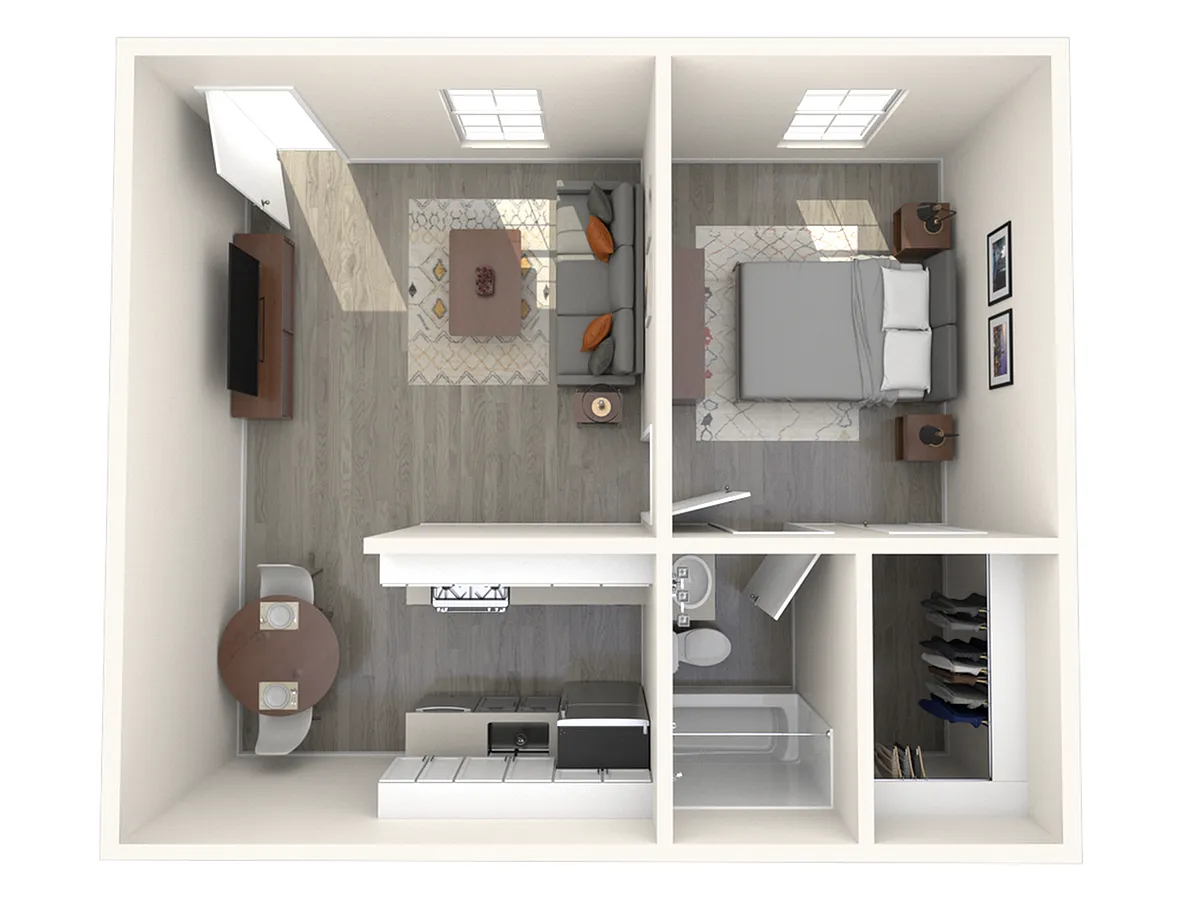 Floor plan 1x1aR-ss