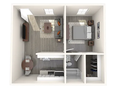 Floor plan 1x1aR-ss