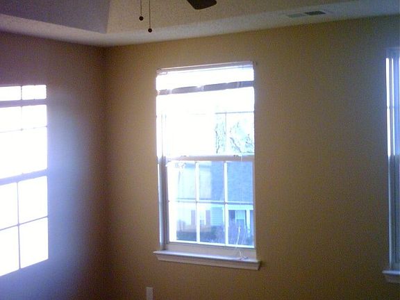 Tray Ceilings and Ceiling fan in Master Bedroom