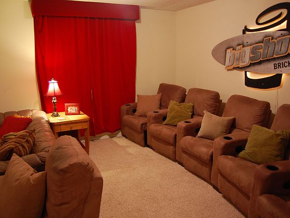 Theatre Room with 150 inch screen