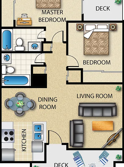 The Deauville Floorplan Diagram