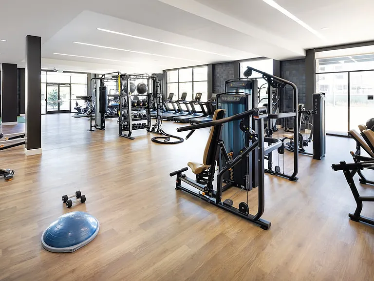 Phase I fitness center with cardio and strength equipment