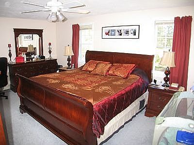 Master bedroom fits King Bed