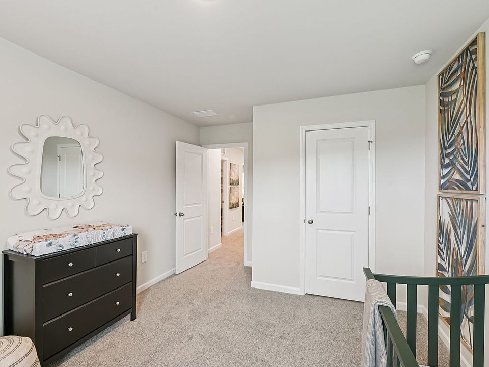 Secondary bedroom in the Chatham floorplan at a Meritage Homes community in Mebane, NC.