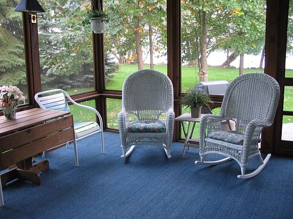 Lovely screened porch for relaxing and enjoying bug-free mea
