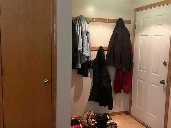 Coat closet and addt'l hooks