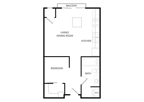 Floor plan Blue E3 2X1 Loft
