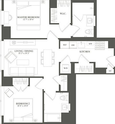 2nd image of 3 Court Sq APT 1901