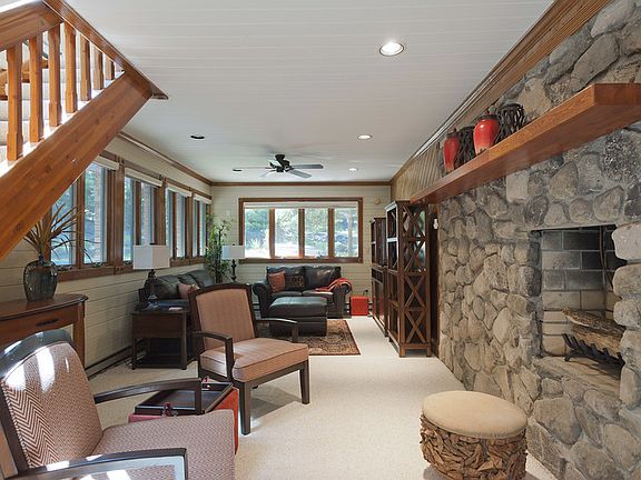 Corner Oversized Den W/ Fireplace