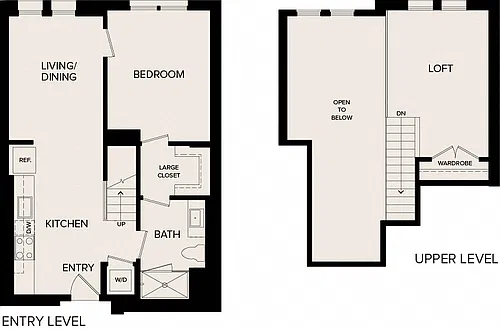 Floor plan 1B LOFT