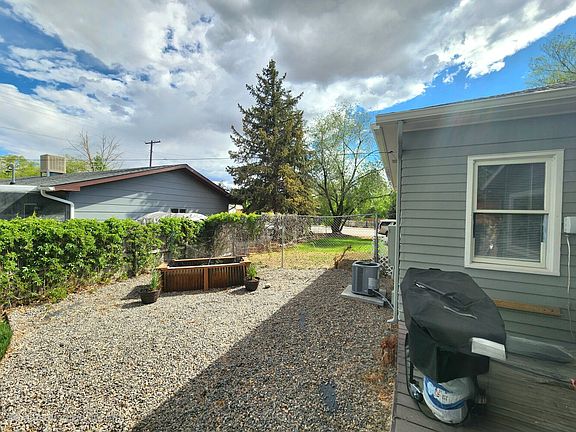 gravel area off patio