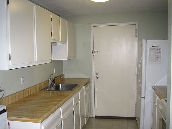 View of the kitchen.
