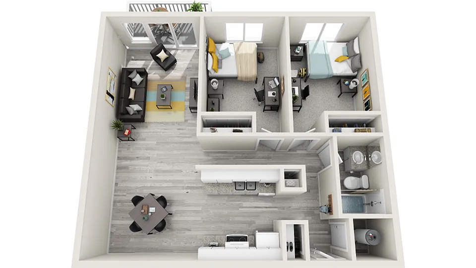 Floor plan Davie Renovated - Station