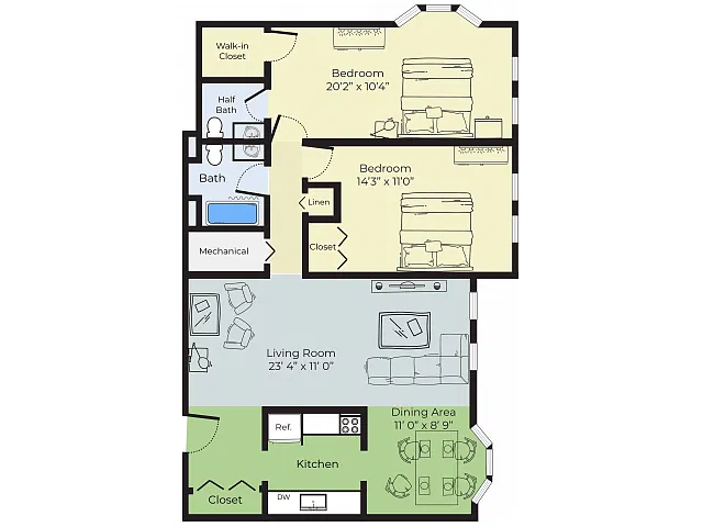 Floor plan The Hamilton