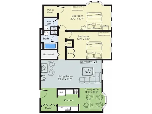 Floor plan The Hamilton