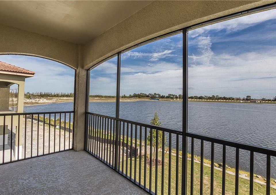 Spectacular water view from the screened balcony