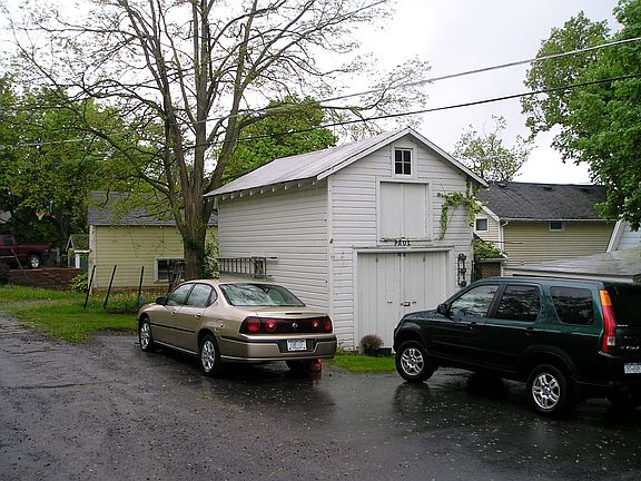 one car garage with storage