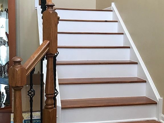 Wrought iron staircase
