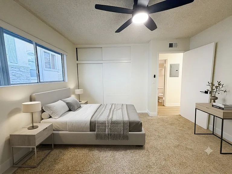 Second Bedroom with Large Closet & Cozy Carpet