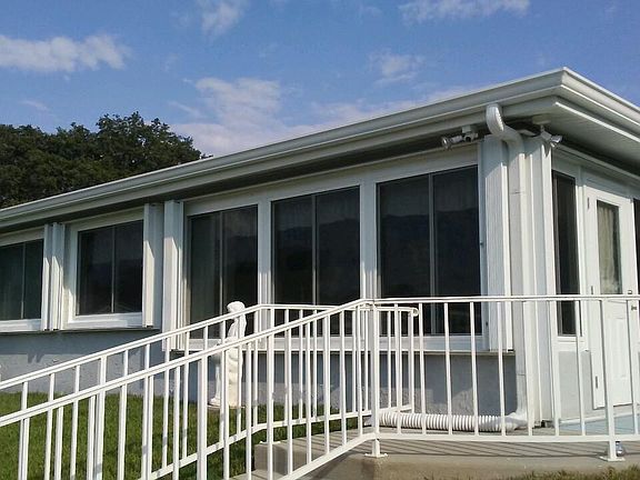 back stairs to the lake