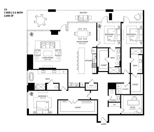 Floor plan C4