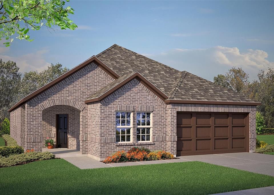 D.R. Horton's Encino floorplan, elevation G. All Home and community information, including pricing, included features, terms, availability and amenities, are subject to change at any time without notice or obligation. All Drawings, pictures, photographs, video, square footages, floor plans, elevations, features, colors and sizes are approximate for illustration purposes only and will vary from the homes as built.