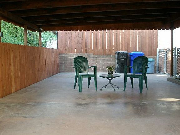 Entertain anytime in the covered patio area. Dance floor size