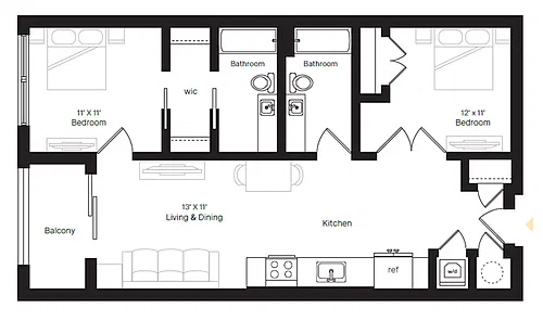 Floor plan B2 318 Collection