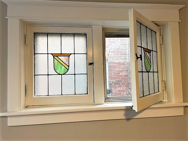 Original stain glass windows