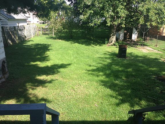 Fenced, nice size back yard