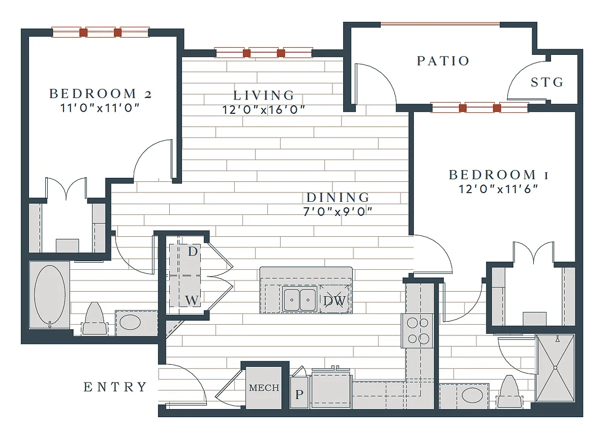 Floor plan B1-991