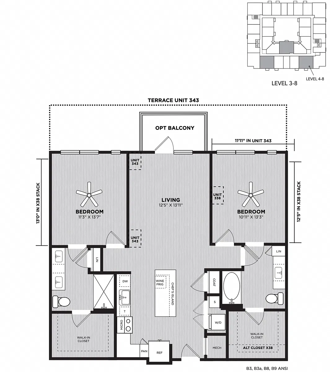 Floor plan B3