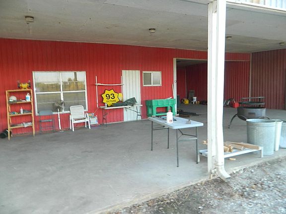 Porch in front of bunkhouse