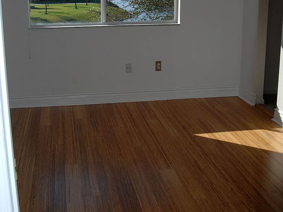 Master bedroom with bamboo floors