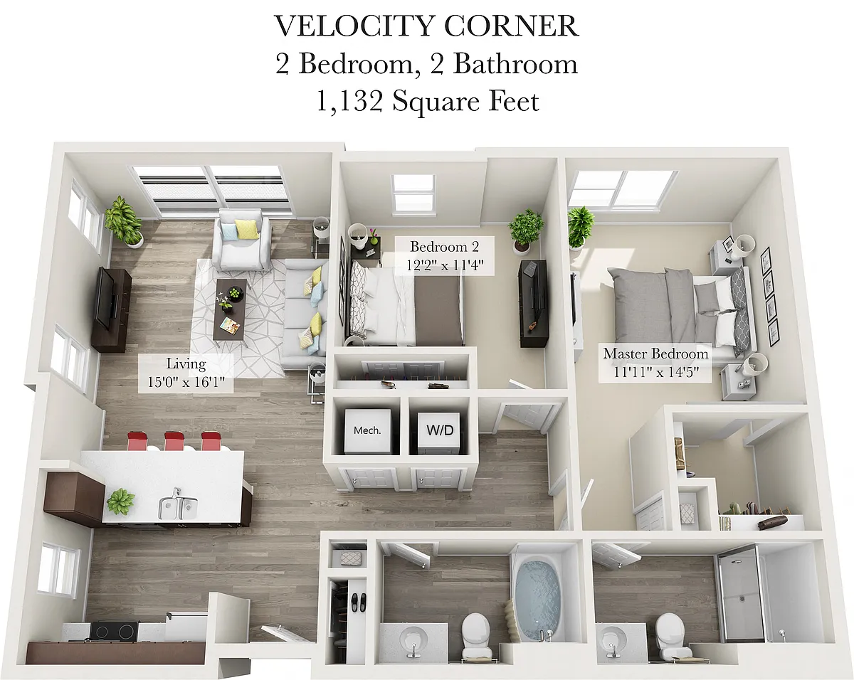 Floor plan Velocity Corner