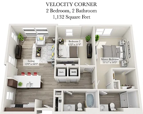 Floor plan Velocity Corner