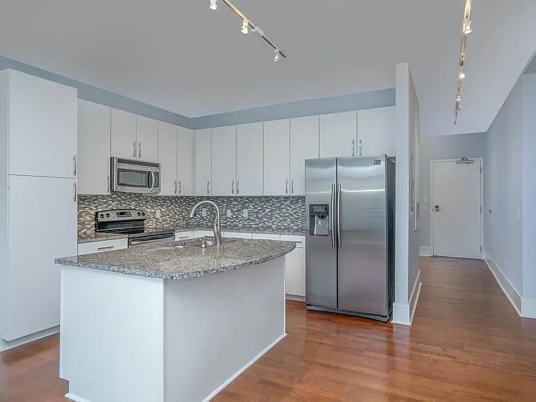 View of the kitchen from the living room