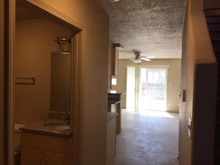 View from garage entrance