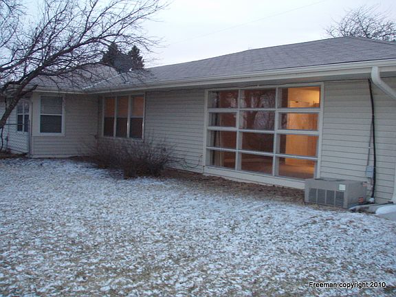 back yard facing living room window
