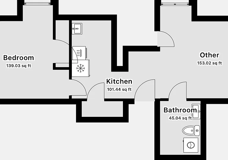 Floorplan with measurements