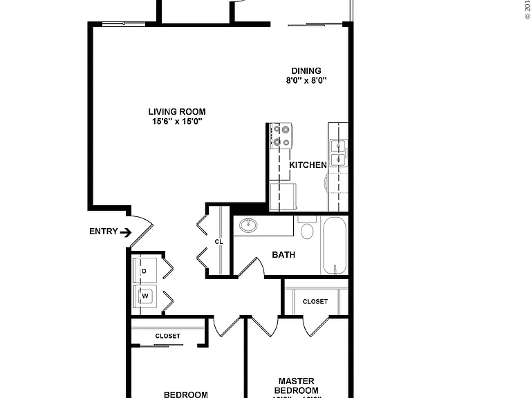 The Shire: Beds - 2: Baths - 1: SqFt Range - 847 to 847