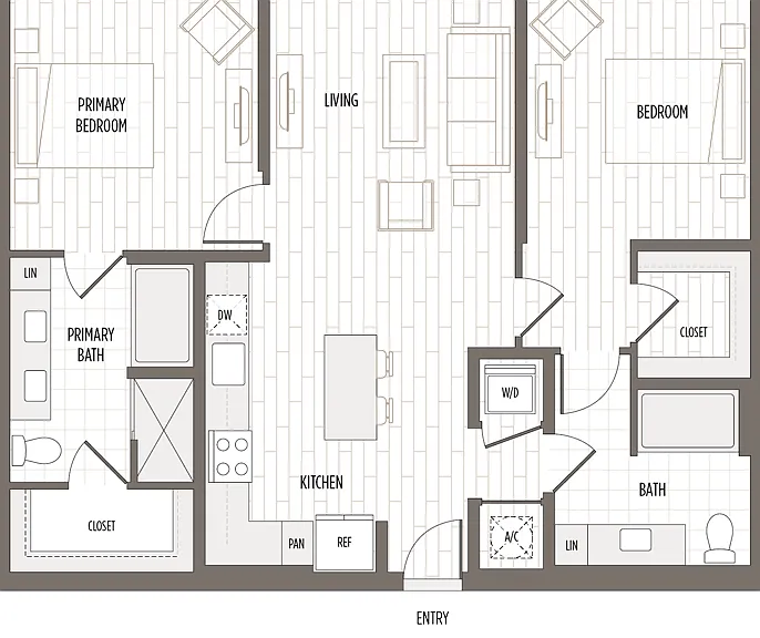 B2.WFH: 2bed 2bath B2.WFH: 2bed 2bath