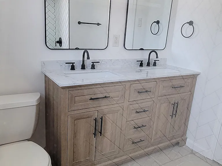 New double bathroom vanity