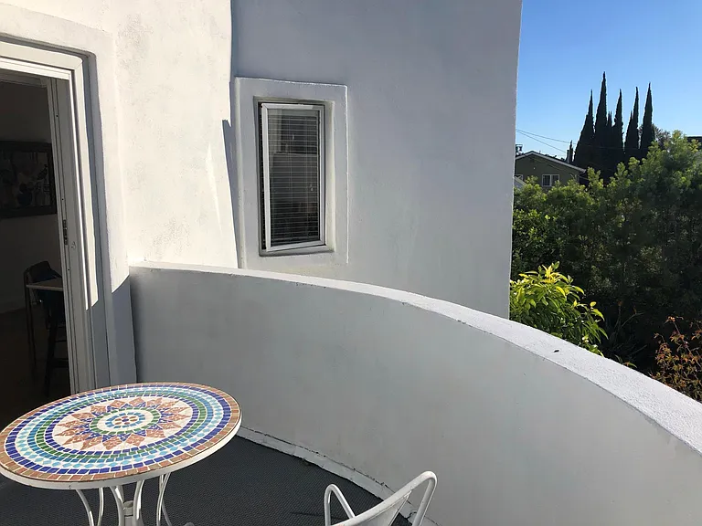 Patio outside of bedroom